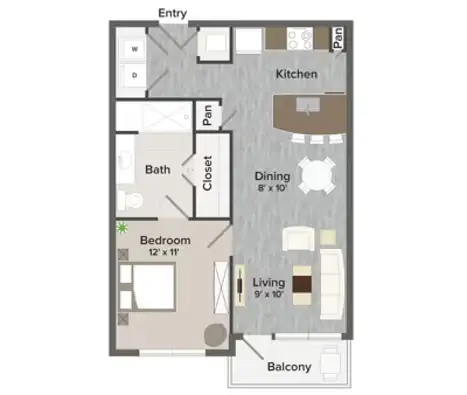 Revl Heights Apartments Houston Floor Plan 4