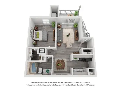 Ridge Point Apartments Houston Floor plan 2