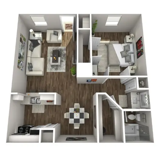 Rollingwood Apartments Houston Floor Plan 2