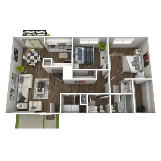 Rollingwood Apartments Houston Floor Plan 6