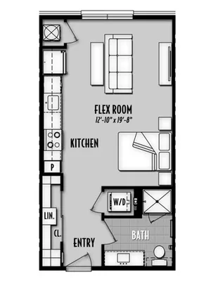 San Palmas Houston Apartment Floor Plan 1