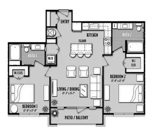 San Palmas Houston Apartment Floor Plan 10