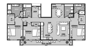 San Palmas Houston Apartment Floor Plan 13