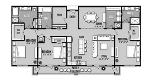 San Palmas Houston Apartment Floor Plan 14