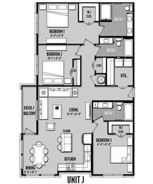 San Palmas Houston Apartment Floor Plan 15