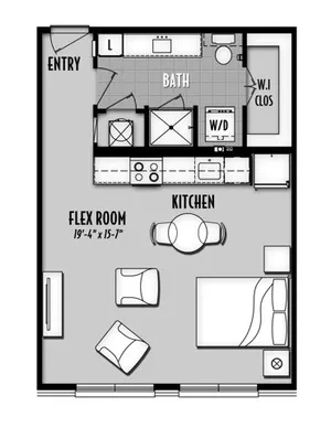 San Palmas Houston Apartment Floor Plan 3