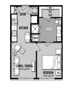 San Palmas Houston Apartment Floor Plan 4