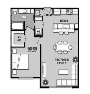 San Palmas Houston Apartment Floor Plan 6