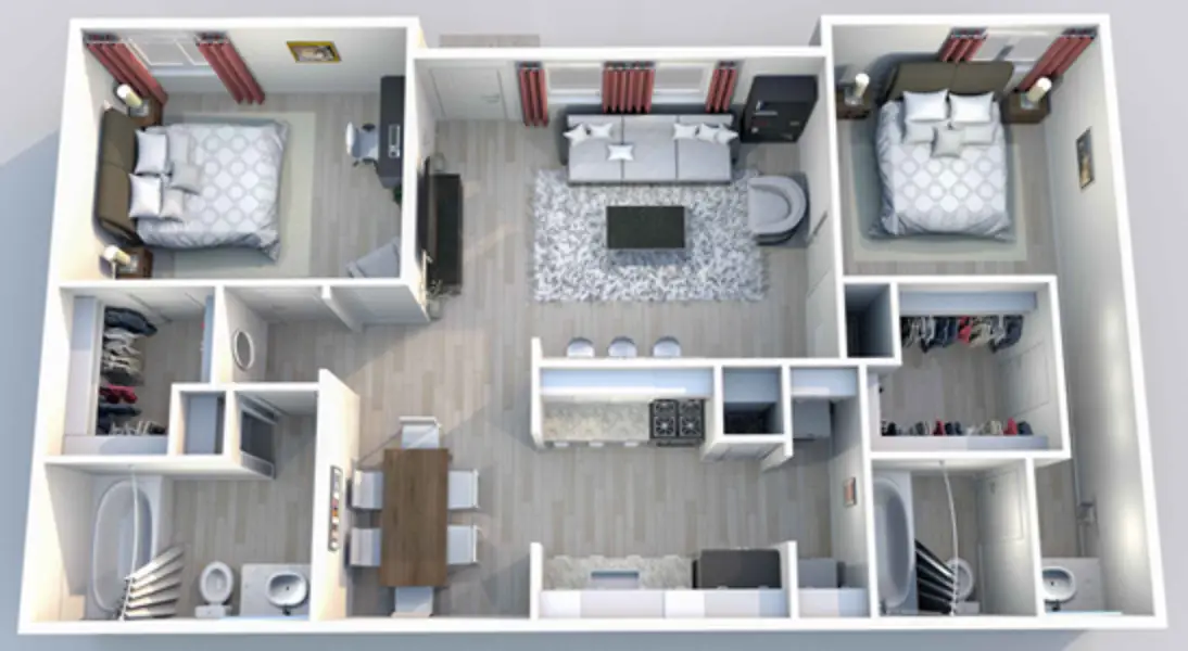 Shadow Creek Apartments Houston Floor Plan 4