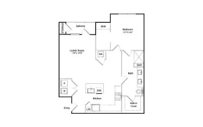 Silos Harvest Green Houston Apartment Floor Plan 2