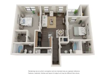 Sladestone Shadow Creek Houston Apartment Floor Plan 7