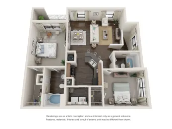 Sladestone Shadow Creek Houston Apartment Floor Plan 8