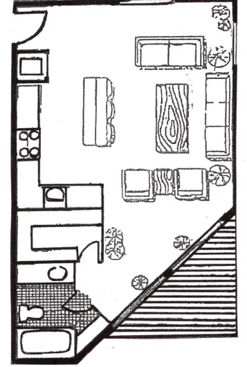 Snug Harbor Condos Montgomery Houston Apartment Floor Plan 1