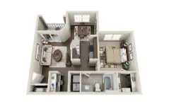 Southwind at Silverlake Apartments Houston Floor Plan 1