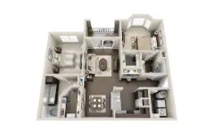 Southwind at Silverlake Apartments Houston Floor Plan 4