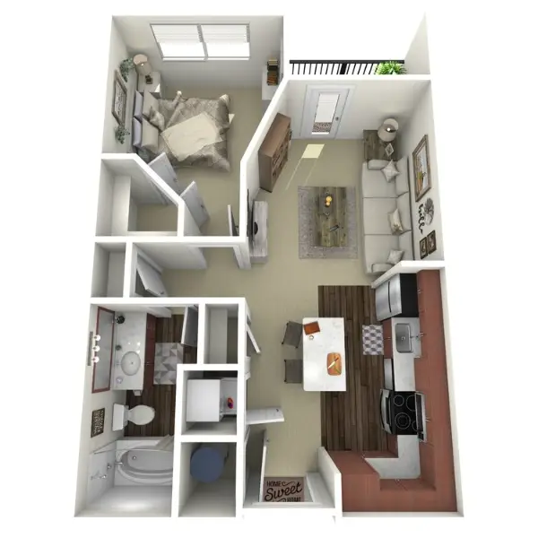 Sunrise By The Park Apartments Houston Floor plan 2