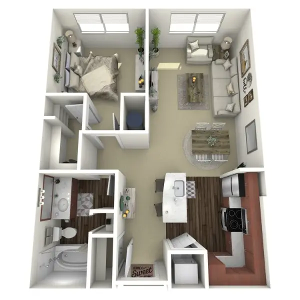 Sunrise By The Park Apartments Houston Floor plan 4