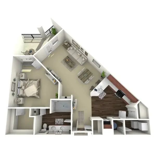 Sunrise By The Park Apartments Houston Floor plan 6