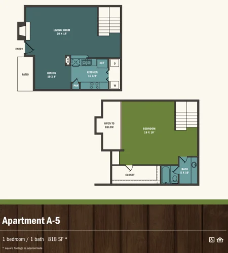 Tall Timbers Apartments Houston Floor Plan 6