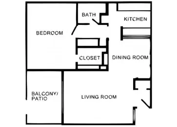Tanglebrook Apartments Houston Floor Plan 1