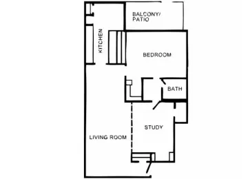 Tanglebrook Apartments Houston Floor Plan 4