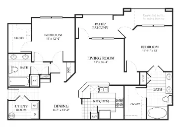 The Abbey at Barker Cypress Houston Apartment Floor Plan 10