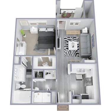 The Club at Stablechase Houston Apartment Floor Plan 2