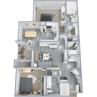 The Club at Stablechase Houston Apartment Floor Plan 6