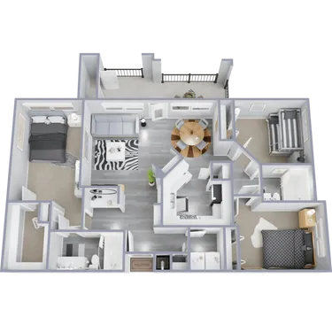 The Club at Stablechase Houston Apartment Floor Plan 8