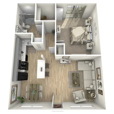 The Dawson at Stratford Apartments Houston Floor Plan 2