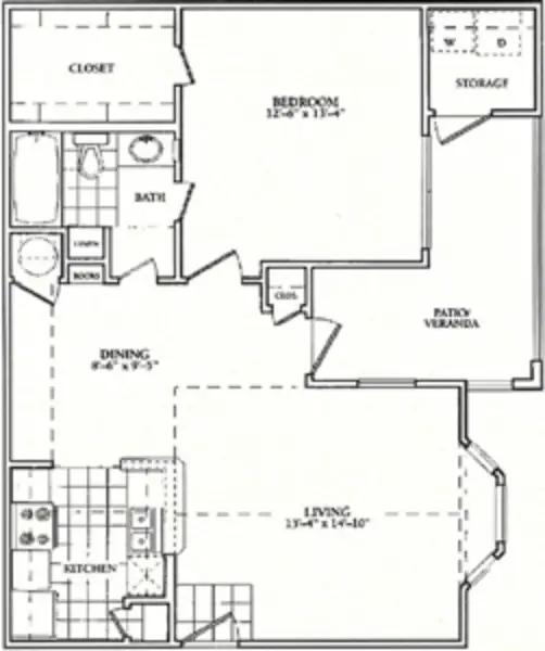 The Enclave at Quail Crossing Houston Apartment Floor Plan 2