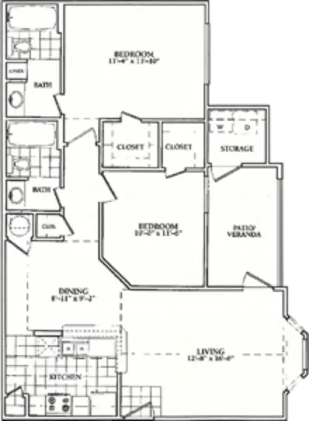 The Enclave at Quail Crossing Houston Apartment Floor Plan 3