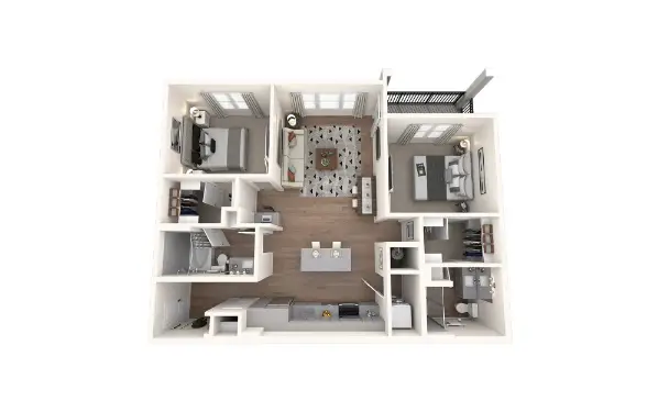 The Flats at Hooper Hill Houston Apartment Floor Plan 8