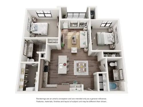 The Fordham at Eagle Springs Houston Apartment Floor Plan 10