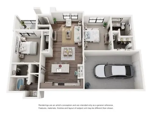 The Fordham at Eagle Springs Houston Apartment Floor Plan 13