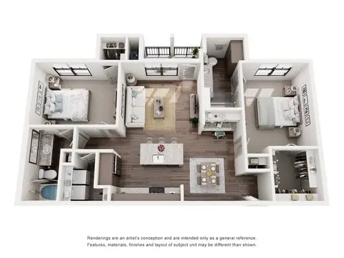 The Fordham at Eagle Springs Houston Apartment Floor Plan 14