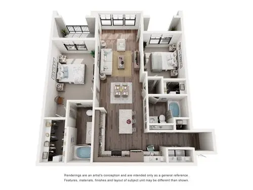 The Fordham at Eagle Springs Houston Apartment Floor Plan 16