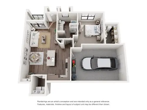 The Fordham at Eagle Springs Houston Apartment Floor Plan 6