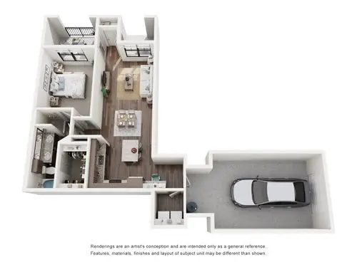 The Fordham at Eagle Springs Houston Apartment Floor Plan 7