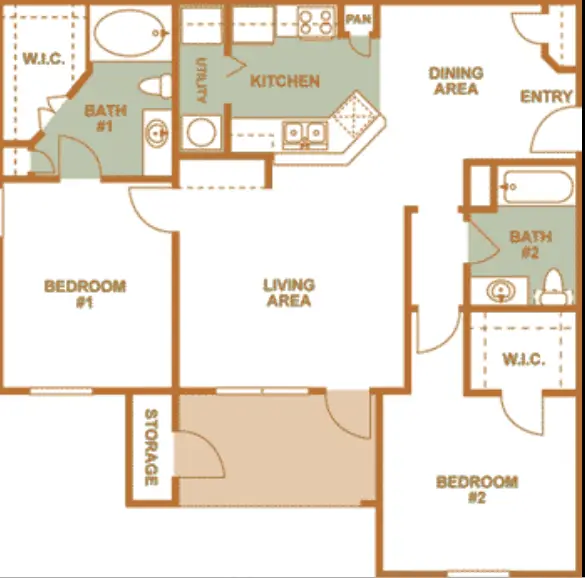 The Franklin Apartments Houston Floor Plan 4