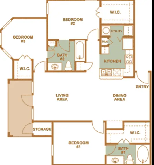 The Franklin Apartments Houston Floor Plan 7