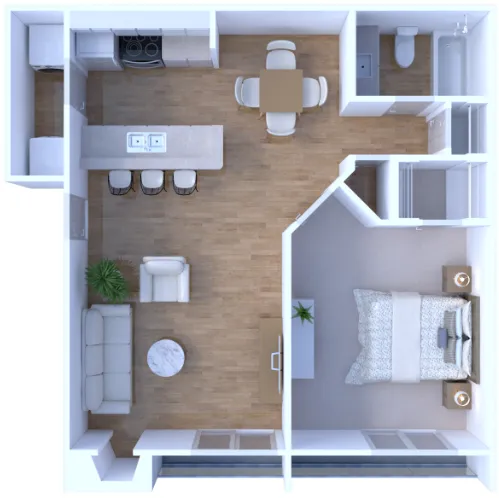 The Gibson Apartments Houston Floor Plan 1