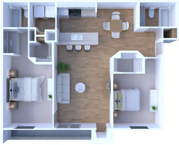 The Gibson Apartments Houston Floor Plan 3