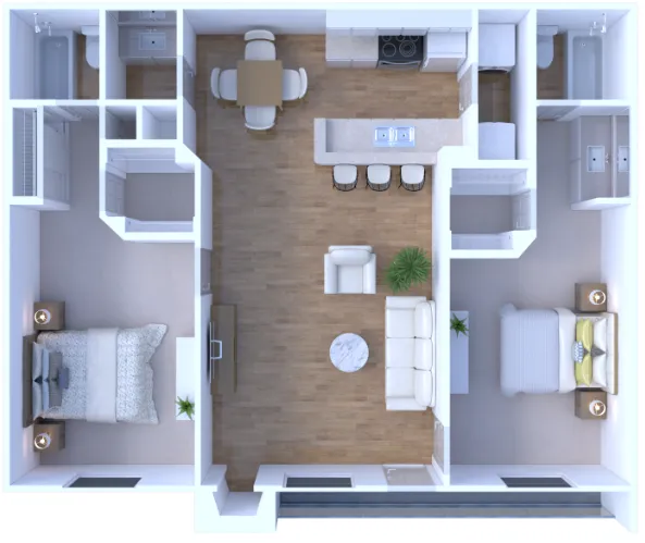 The Gibson Apartments Houston Floor Plan 4