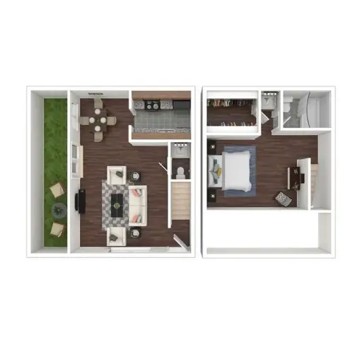 The Grove at Pinemont Houston Apartment Floor Plan 1