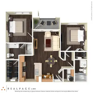 The Heritage Montgomery Houston Apartment Floor plan 7