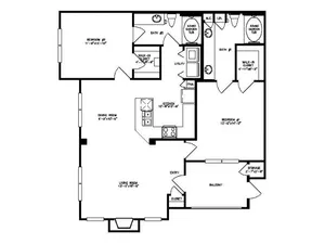 The Lodge at Spring Shadows Houston Apartment Floor Plan 10
