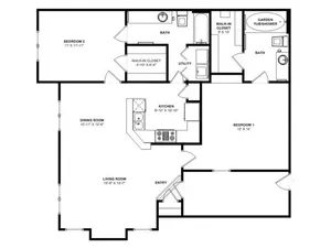 The Lodge at Spring Shadows Houston Apartment Floor Plan 9