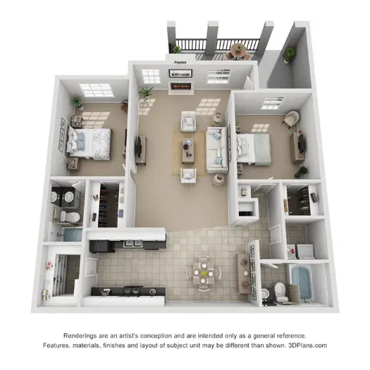 The Lofts at Spring Lake Houston Apartment Floor Plan 4