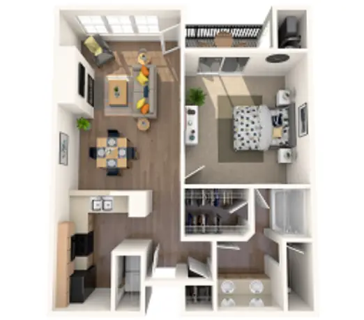 The Madison on the Lake Houston Apartment Floor Plan 2